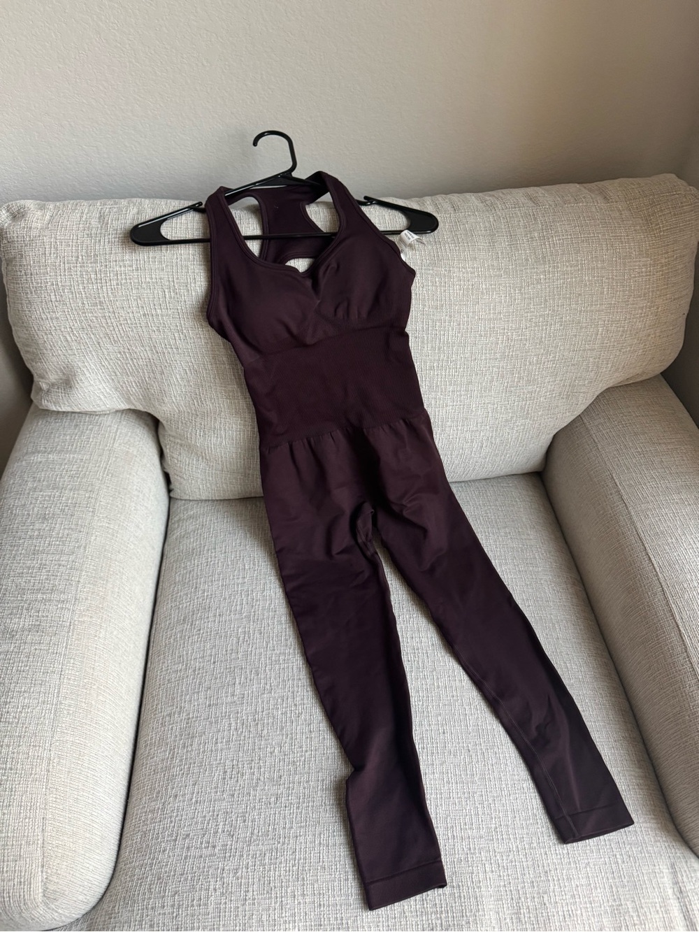 Women’s Plum Open Back Active Jumpsuit